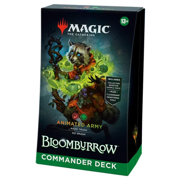 thumbnail interactive-video image 1 of Magic: The Gathering Bloomburrow Commander Deck - Animated Army - Factory Sealed 1 of 4